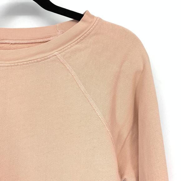 MATE The Label Crewneck Sweatshirt Womens XS Organic Cotton Blush Pink Pullover - Picture 3 of 6